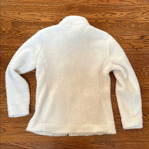 Calvin Klein Cream Teddy Jacket Plush Fleece - Picture 4 of 4